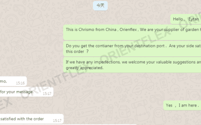 Buenos comentarios de la manguera de jardín de PVC de los clientes