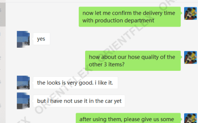 Buenos comentarios de la manguera turbo de silicona de los clientes